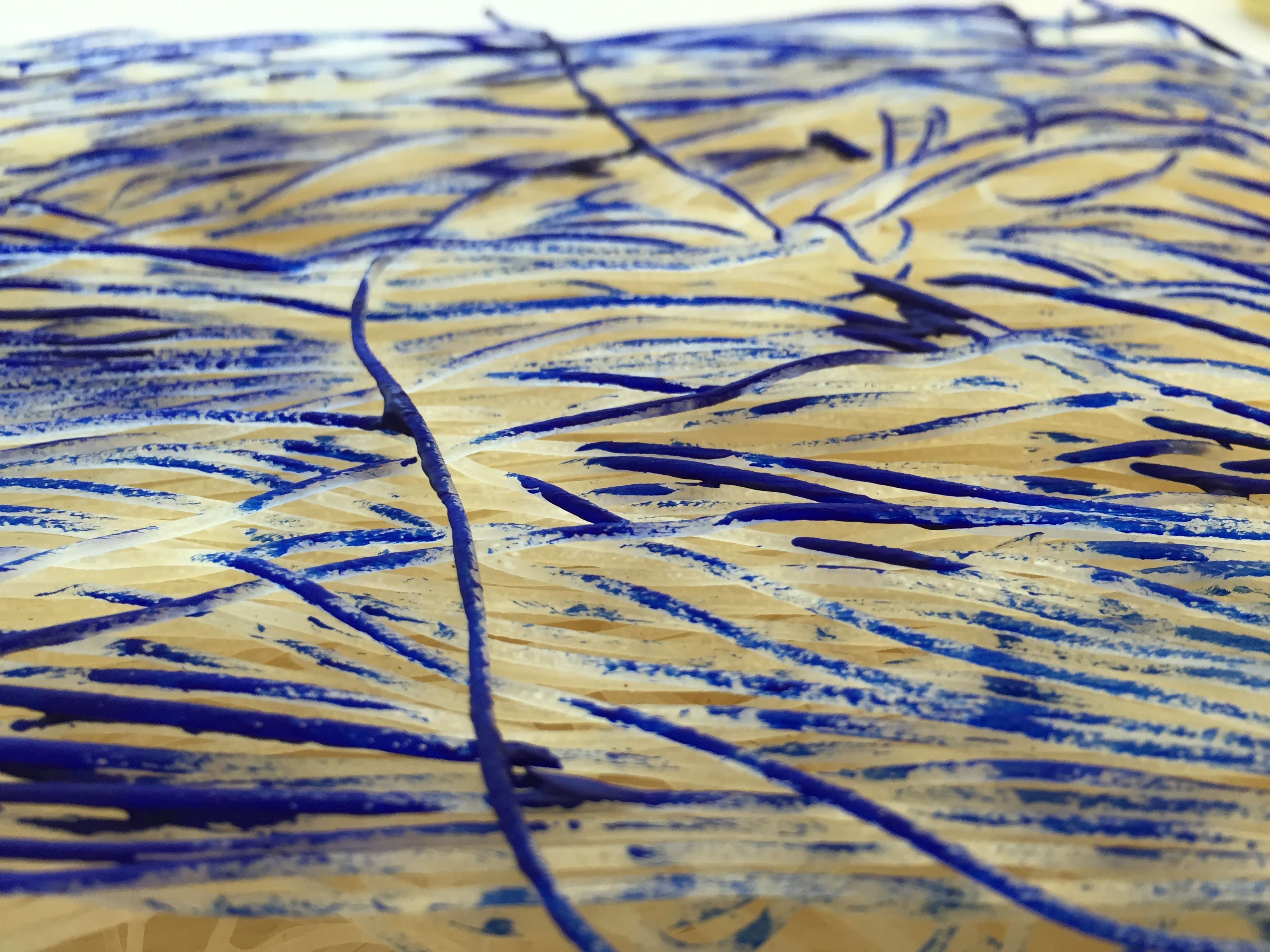Abstract Blue Paint Texture